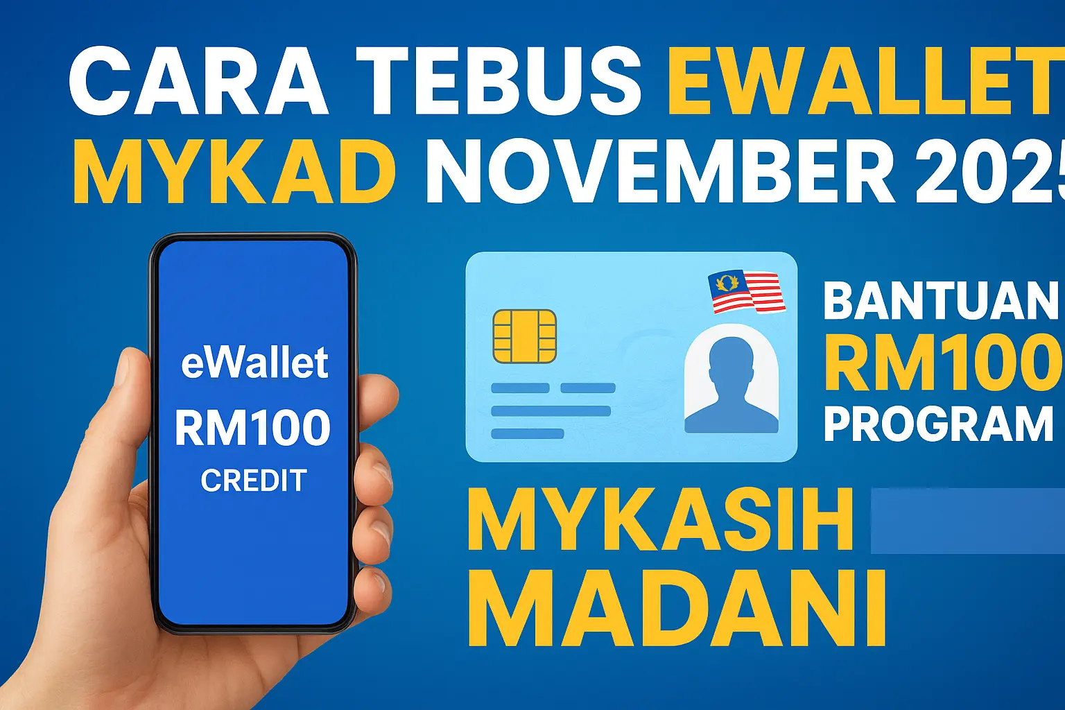Panduan Tebus RM100 eWallet MyKad