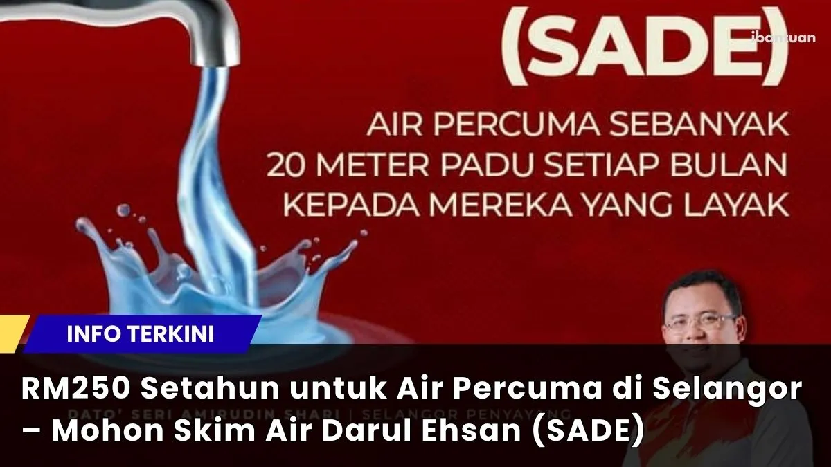 RM250 Setahun untuk Air Percuma di Selangor