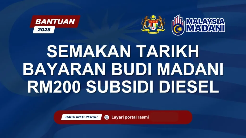 SEMAKAN TARIKH BAYARAN BUDI MADANI