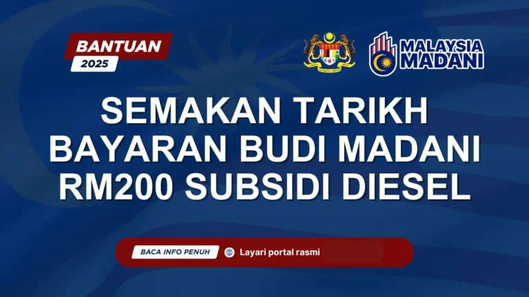 SEMAKAN TARIKH BAYARAN BUDI MADANI